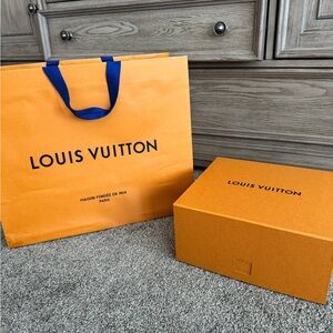 Louis Vuitton Empty Large Paper Bag and Medium Box
